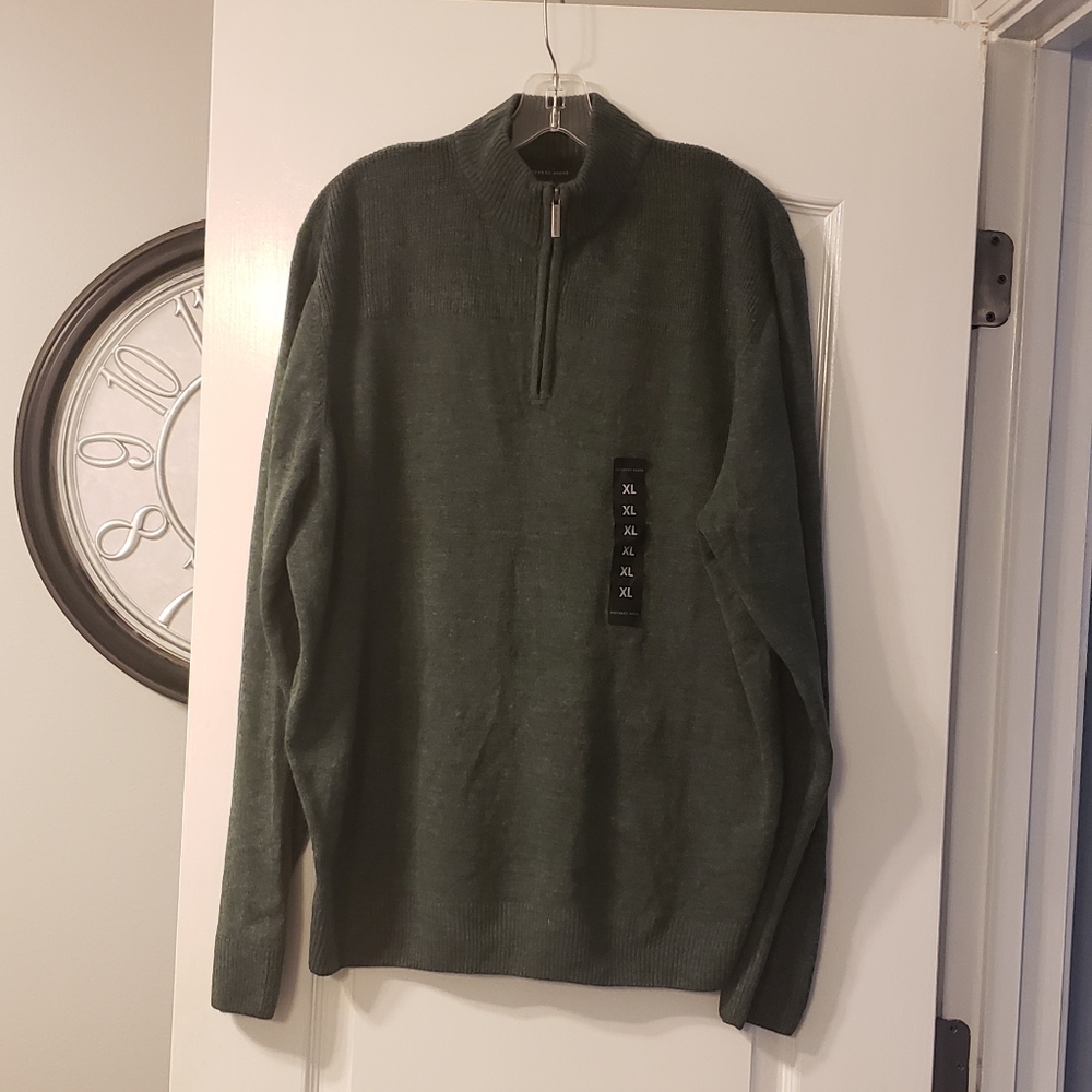 NWT Geoffrey Beene olive green sweater XL